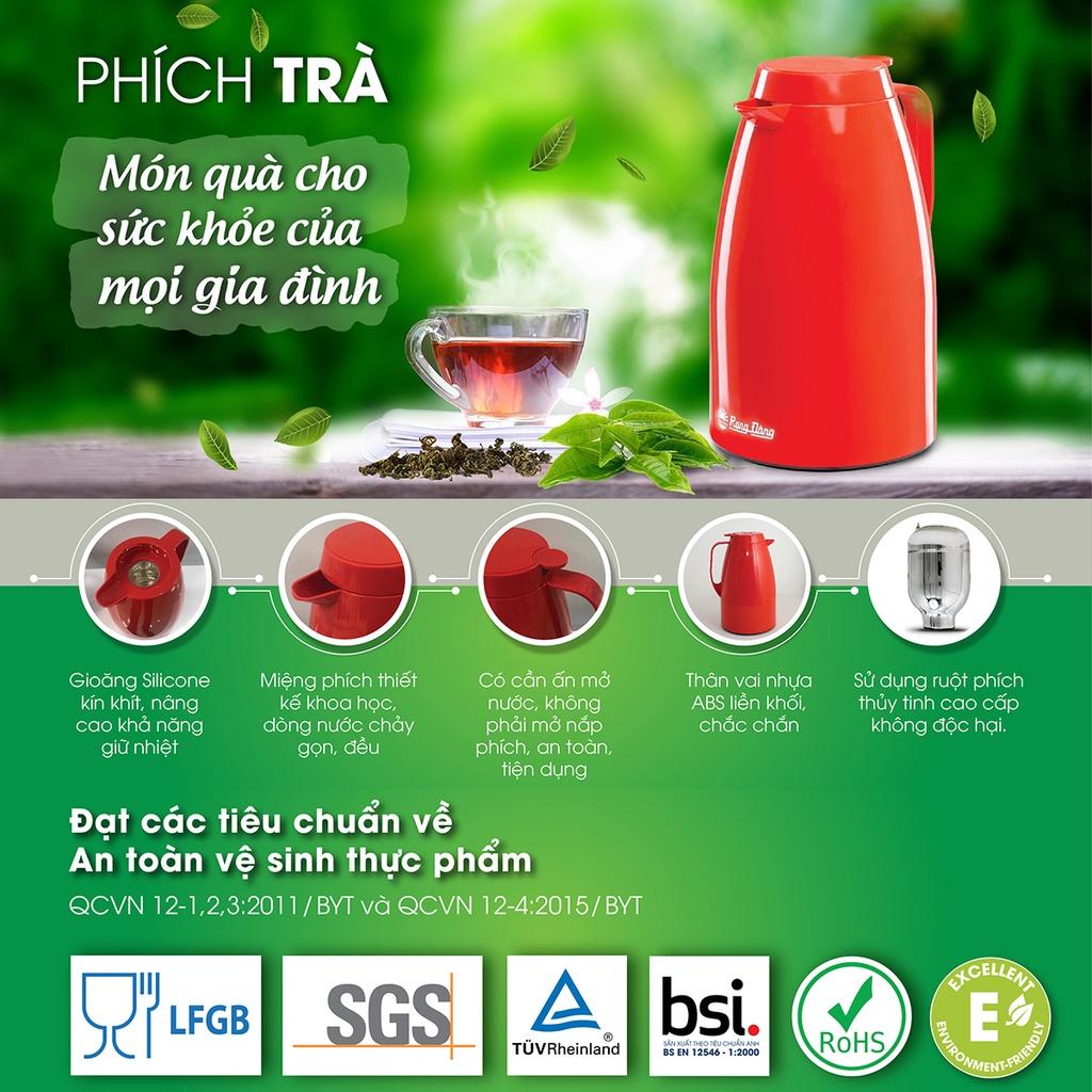 Phích pha trà 6 lớp giữ nhiệt lên tới 12h RD 1542 N2.E - chính hãng Rạng Đông - dung tích 1.5 lít