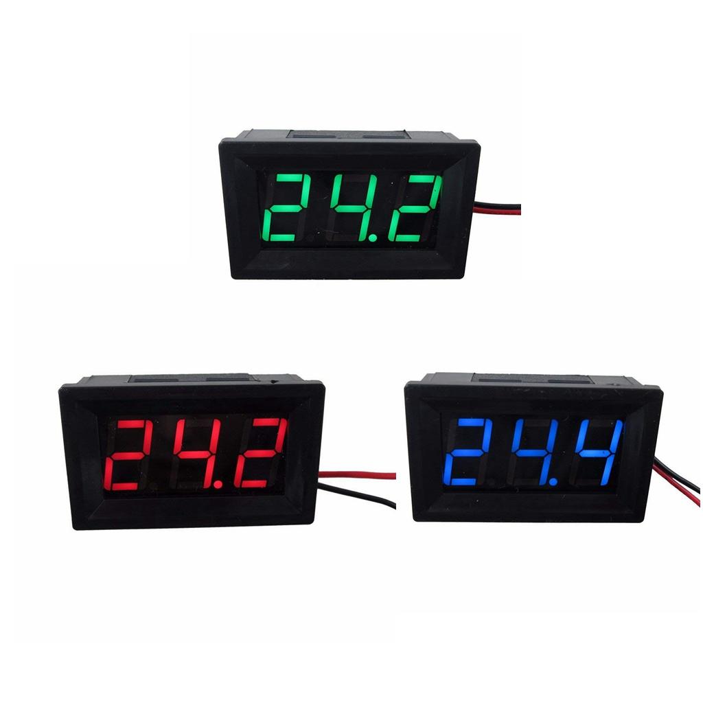 2 Wire DC 5~120V Digital Voltmeter Gauge Tester LED Display Panel - Choice of LED Color