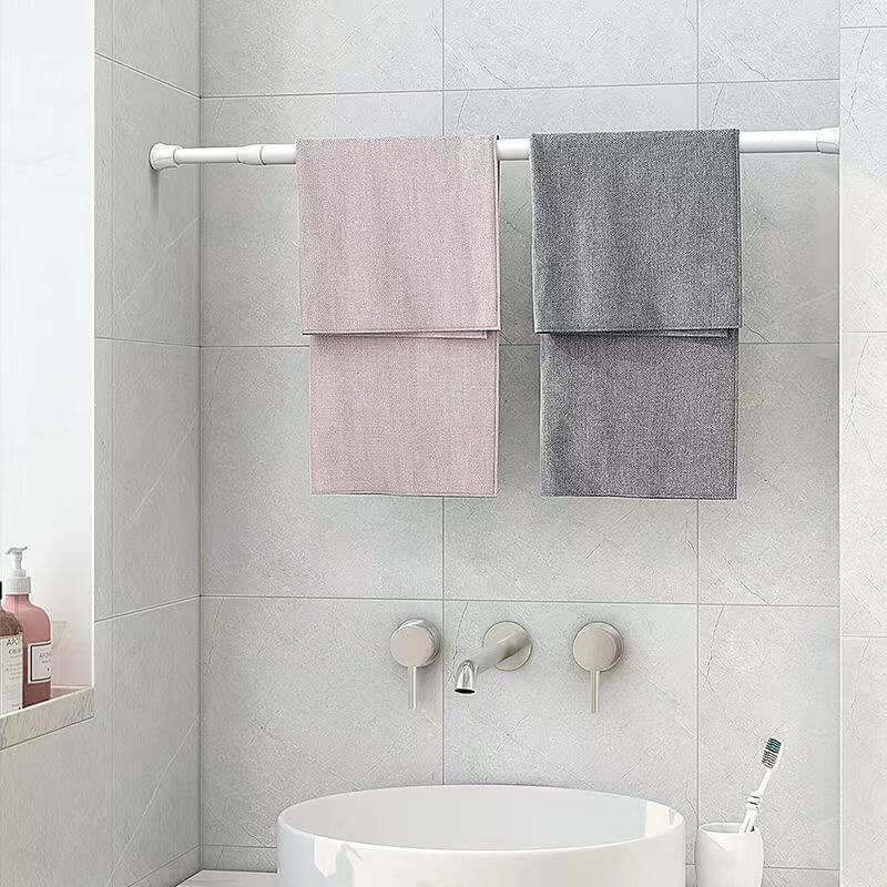 Thanh Treo Rèm Gắn Tường Treo Đồ Đa Năng Hamart Phơi Khăn Quần Áo Dán Tường Ống Hợp Kim 1.3CM