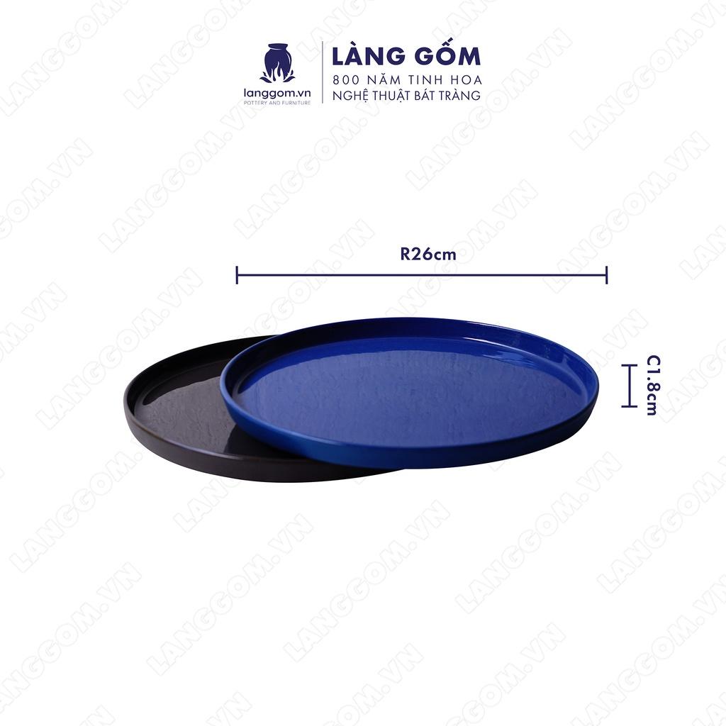 Đĩa gốm sứ cao cấp đựng bánh kẹo kiểu lòng sâu - Gốm sứ Bát Tràng