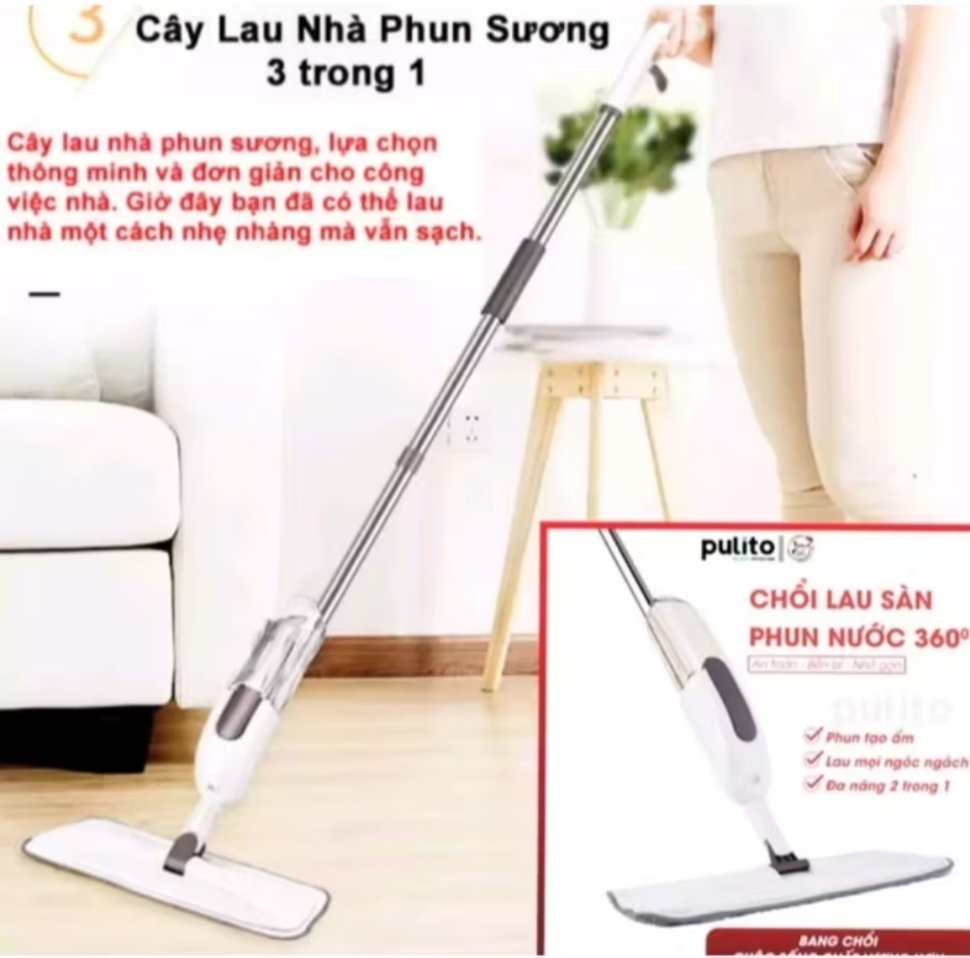 1 CÂY CHỔI LAU NHÀ PHUN XƯƠNG CAO CẤP CHO MỌI GIA ĐÌNH