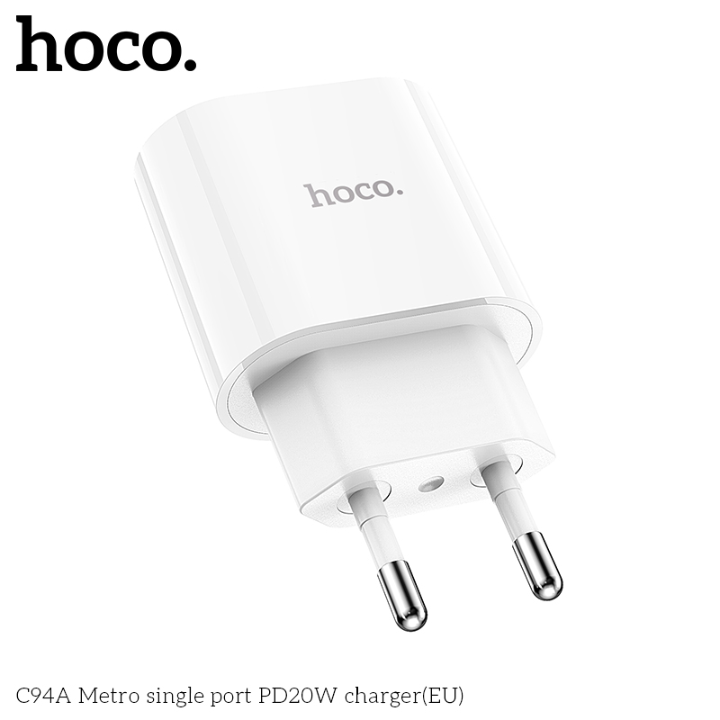 Cốc Sạc Nhanh Hoco. Dành Cho C94A PD20W Cổng Sạc Type-C Hàng Chính Hãng