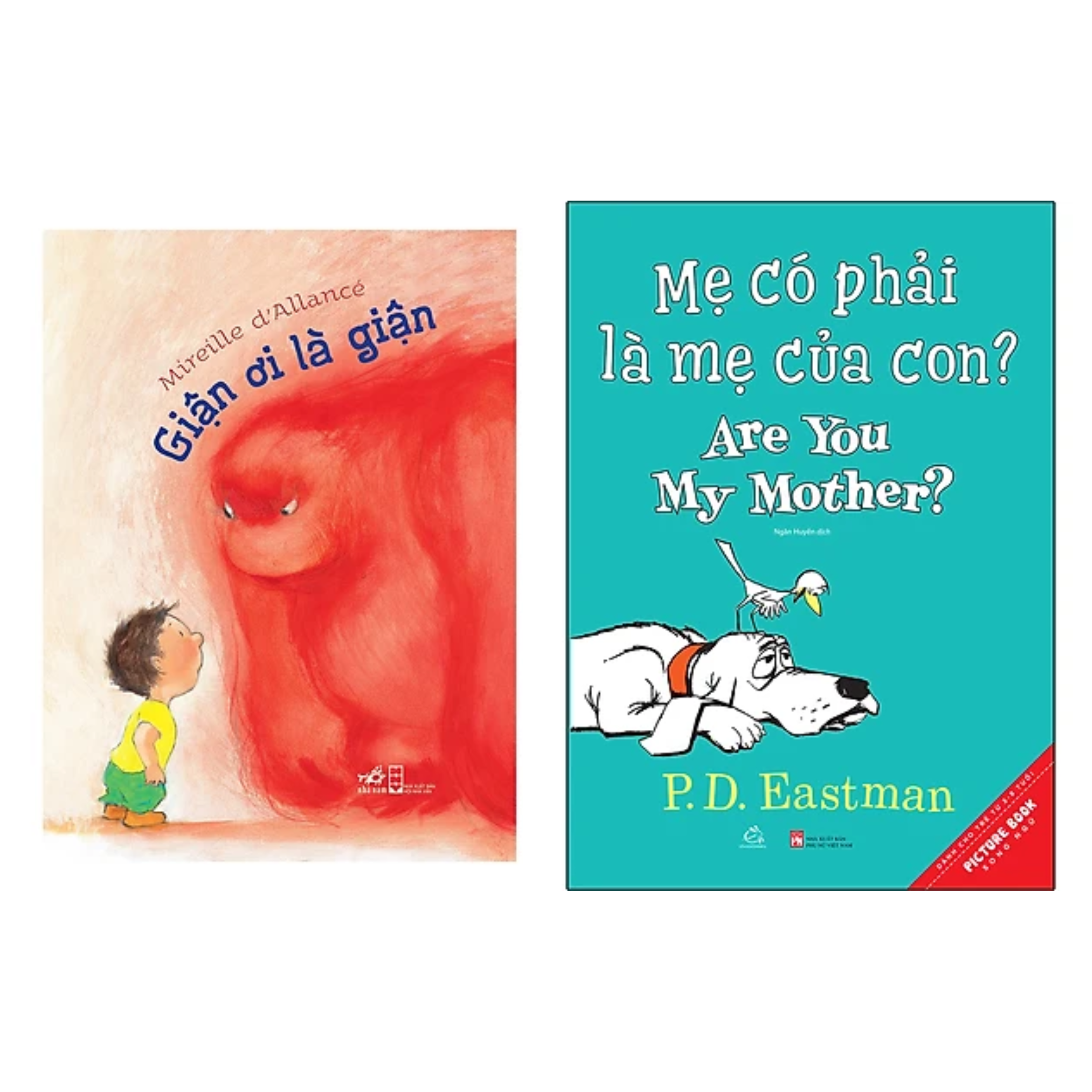 Combo 2 Cuốn Truyện Kể Cho Bé: Giận Ơi Là Giận + Mẹ Có Phải Là Mẹ Của Con? (Song Ngữ)