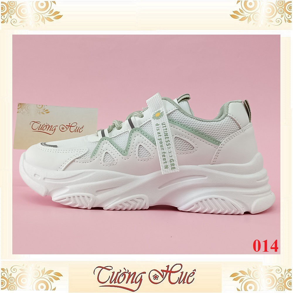 Giày Thể Thao Nữ Buộc Dây Hoa Cúc Đế Cao - Hàng Quảng Châu -014