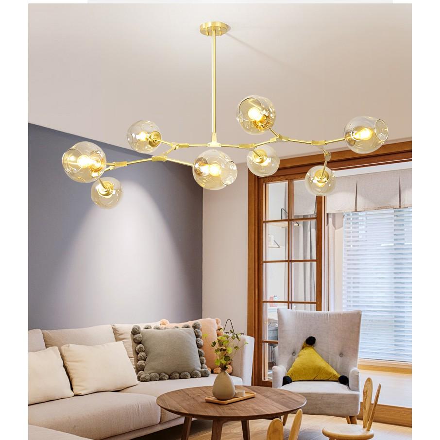 Đèn chùm ALPHA phong cách hiện đại, sang trọng, độc đáo - kèm bóng LED chuyên dụng.