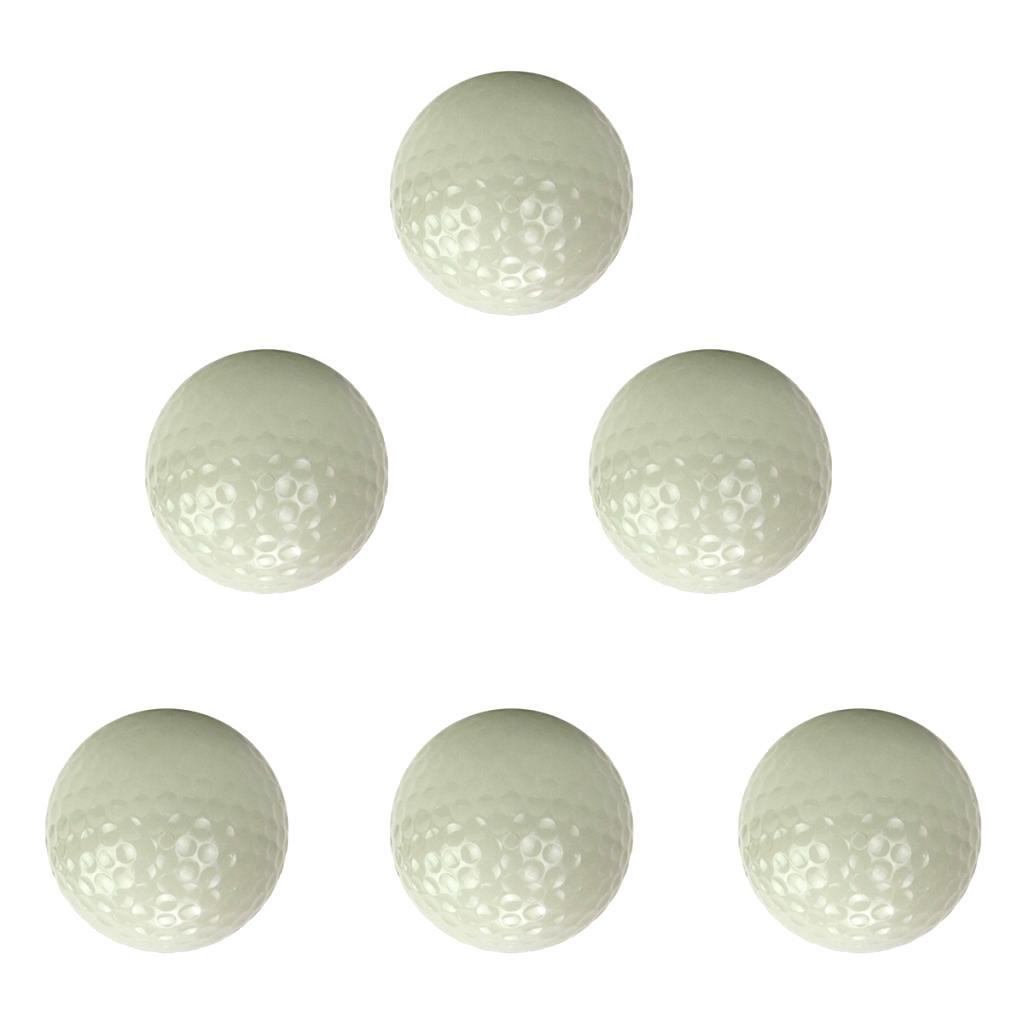 6 Pieces Luminous Night Golf Balls Reusable Bright Night Ball