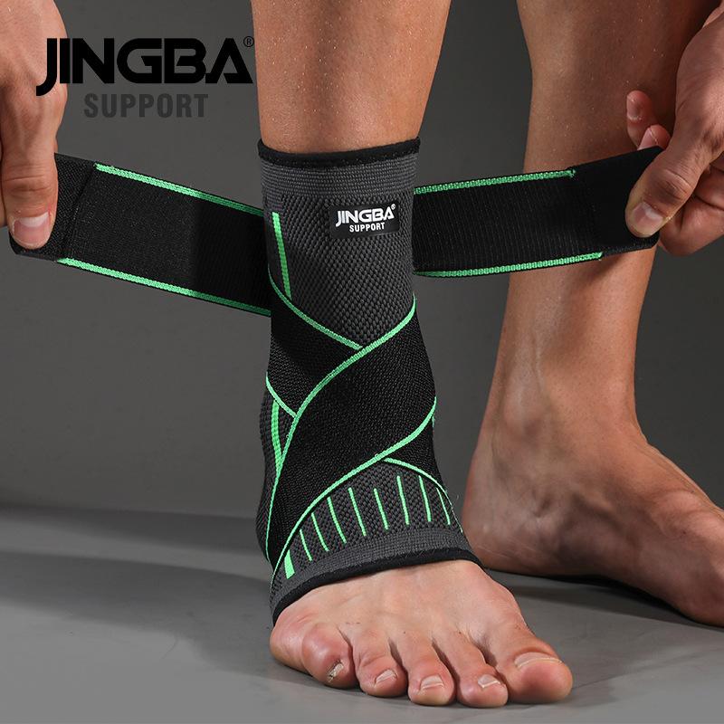 JINGBA HỖ TRỢ 1 CÁI Bóng Đá Bảo Vệ Hỗ Trợ Mắt Cá Chân Bóng Rổ Nẹp Mắt Cá Chân Nén Nylon Dây Đeo Đai Bảo Vệ Mắt Cá Chân Color: A Size: XL
