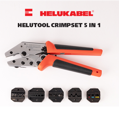 Bộ kìm thi công bấm đầu nối HELUKABEL HELUTOOL Crimpset 5 in 1