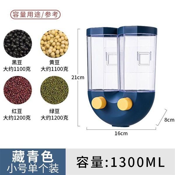 Hộp Đựng Gạo - Các Loại Hạt Thông Minh 2 Ngăn 1300ml