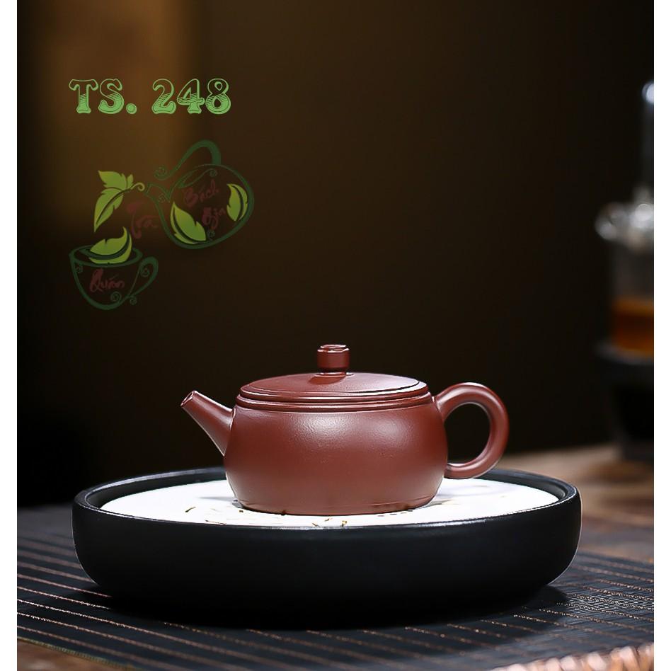 Ấm Tử Sa Nghi Hưng Dáng Trống - Chu Sa