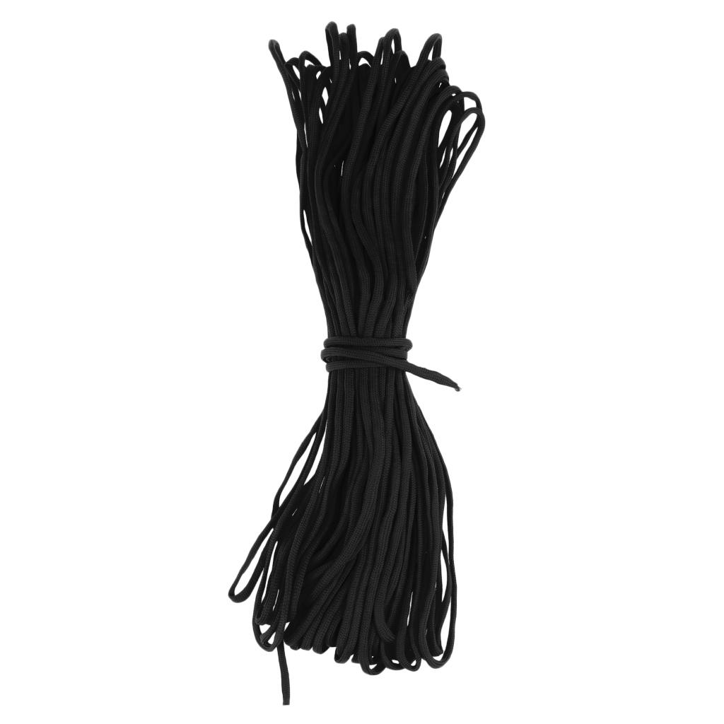 7 Strand Core Cord 300lb Paracord Parachute Rope Lanyard Black