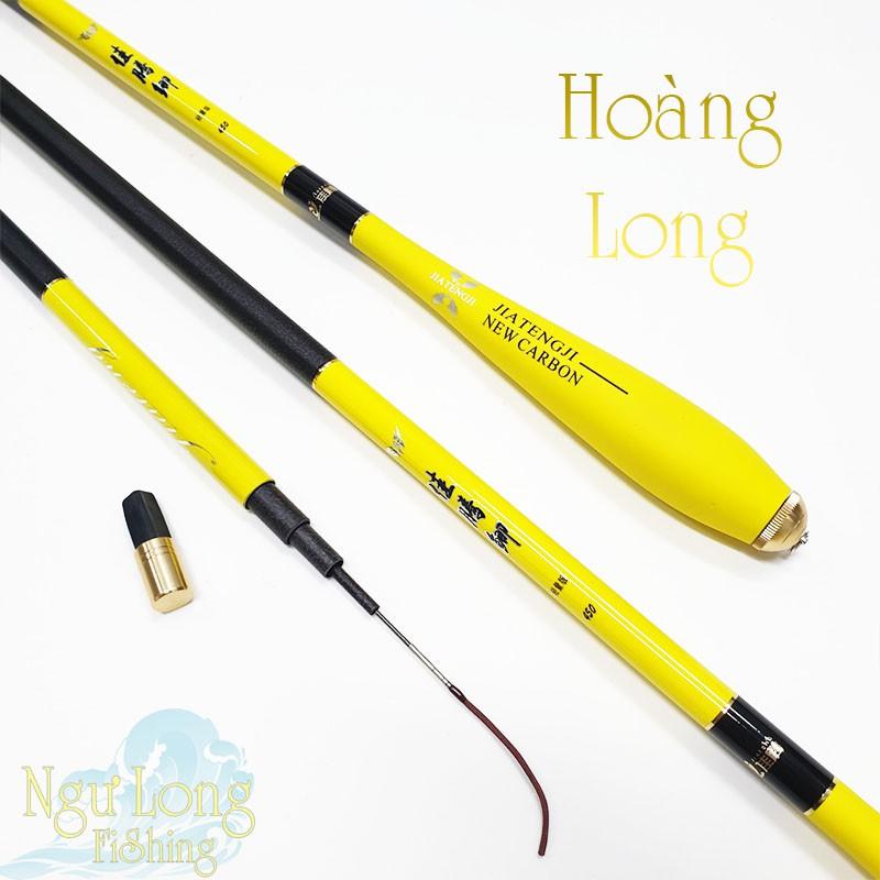 bộ Cần câu tay carbon độ cứng 3H Hoàng Long 2m7 - 3m6 - 3m9 - 4m5 - 5m4, thu gọn 112cm + hộp phao và phụ kiện