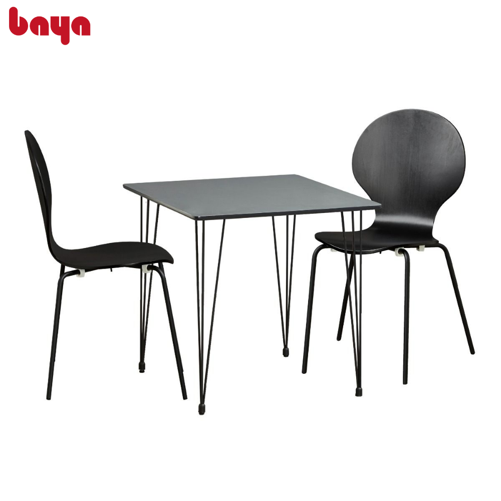 Bộ Bàn Ăn 2 Ghế BAYA VERONA Bề Mặt Chất Liệu Gỗ Ván Ép Bền Đẹp Khung Kim Loại Vững Chãi 6000271