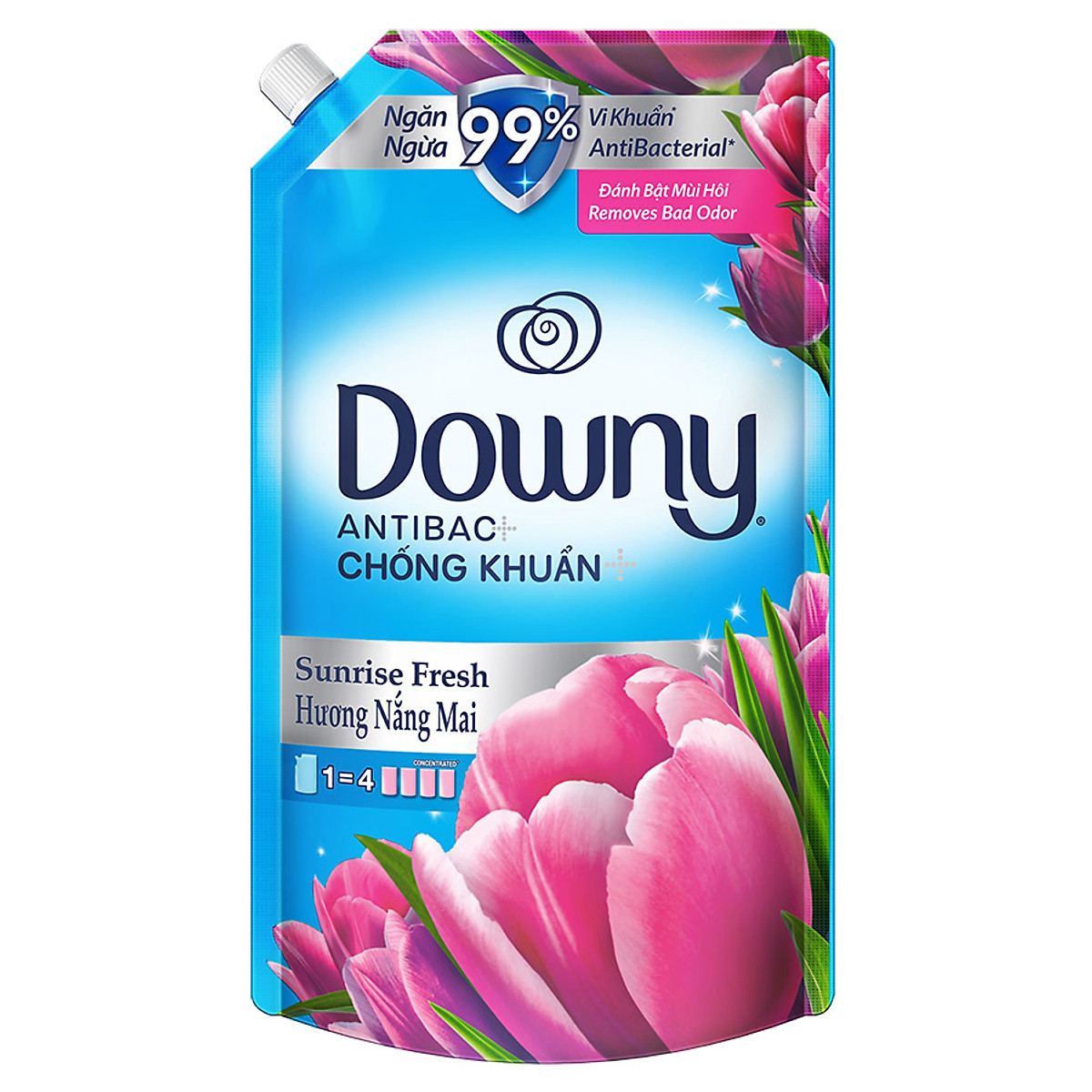 Nước Xả Vải Downy Hương Nắng Mai Túi 800ml