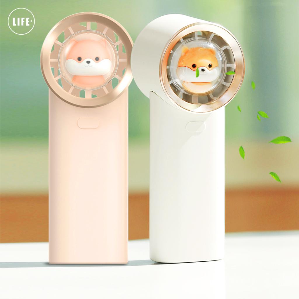 Xiaomi Youpin 3Life Quạt Mini Cầm Tay Chạy Pin Thiết Kế Đáng Yêu Mạnh Mẽ Dùng Khi Đi Du Lịch Ngoài Trời Hàng nhập khẩu