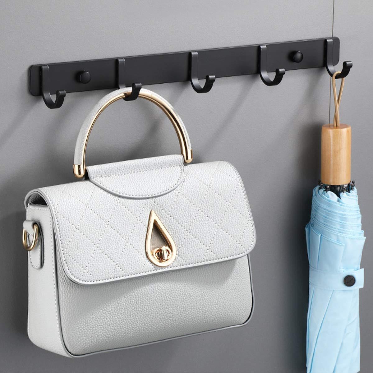 2PCS Tường Hook Rack thép không gỉ Haning cho áo choàng khăn khăn Chiếc ví Robe Mudroom Phòng tắm