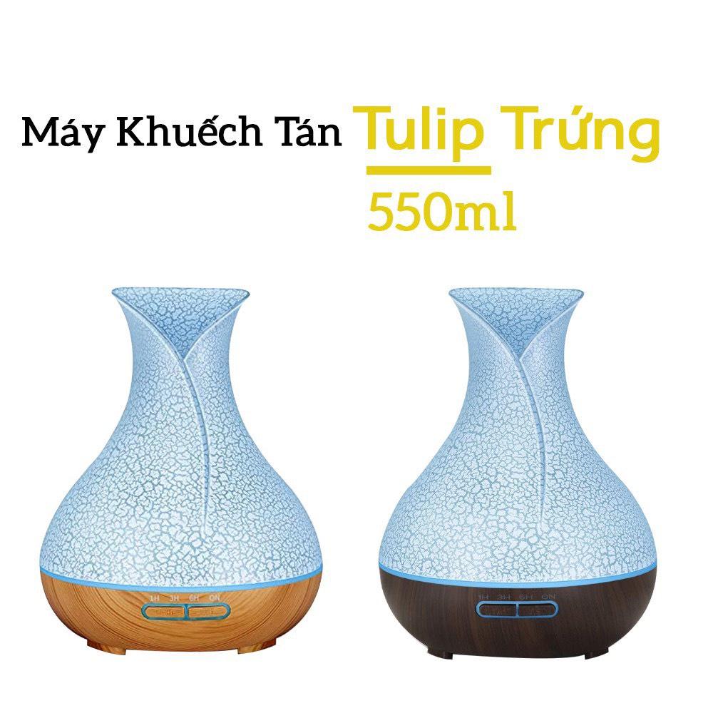 Máy Xông Tinh Dầu ️️ Máy Khuếch Tán Tulip Trứng Cao Cấp