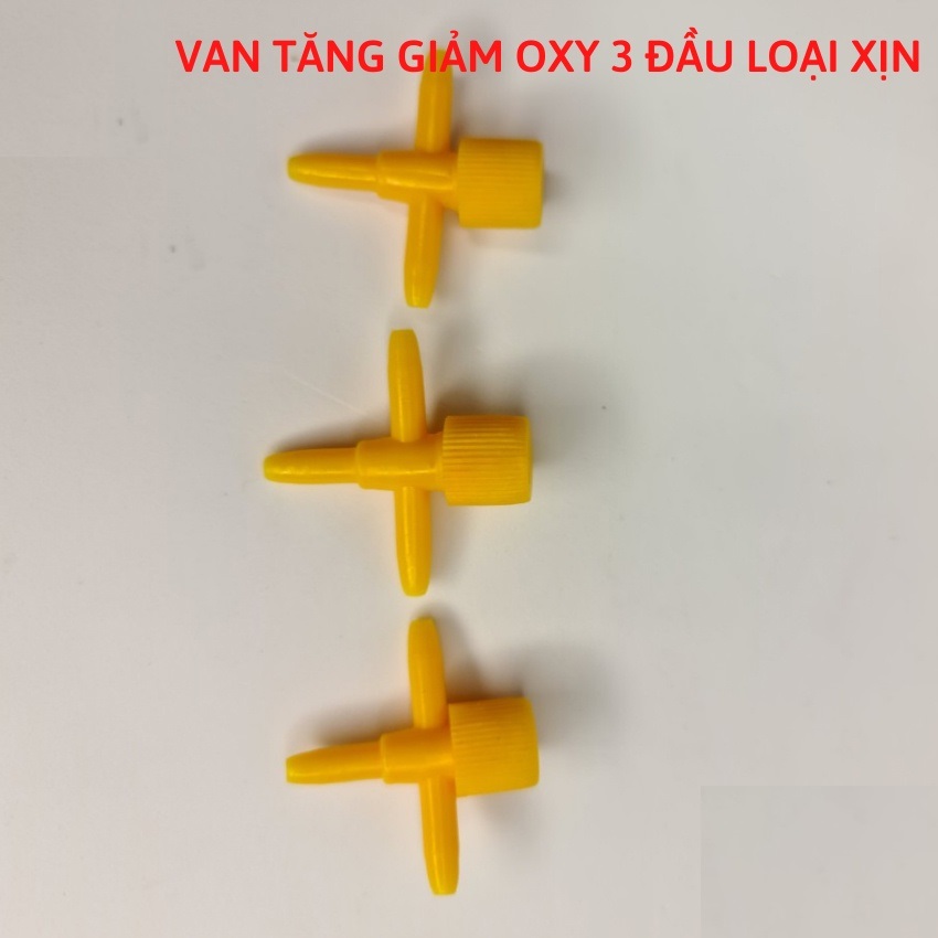 Van tăng giảm chỉnh khí oxy ba ngã loại xịn. Van điều chỉnh tăng giảm oxy phụ kiện cho hồ cá kiểng