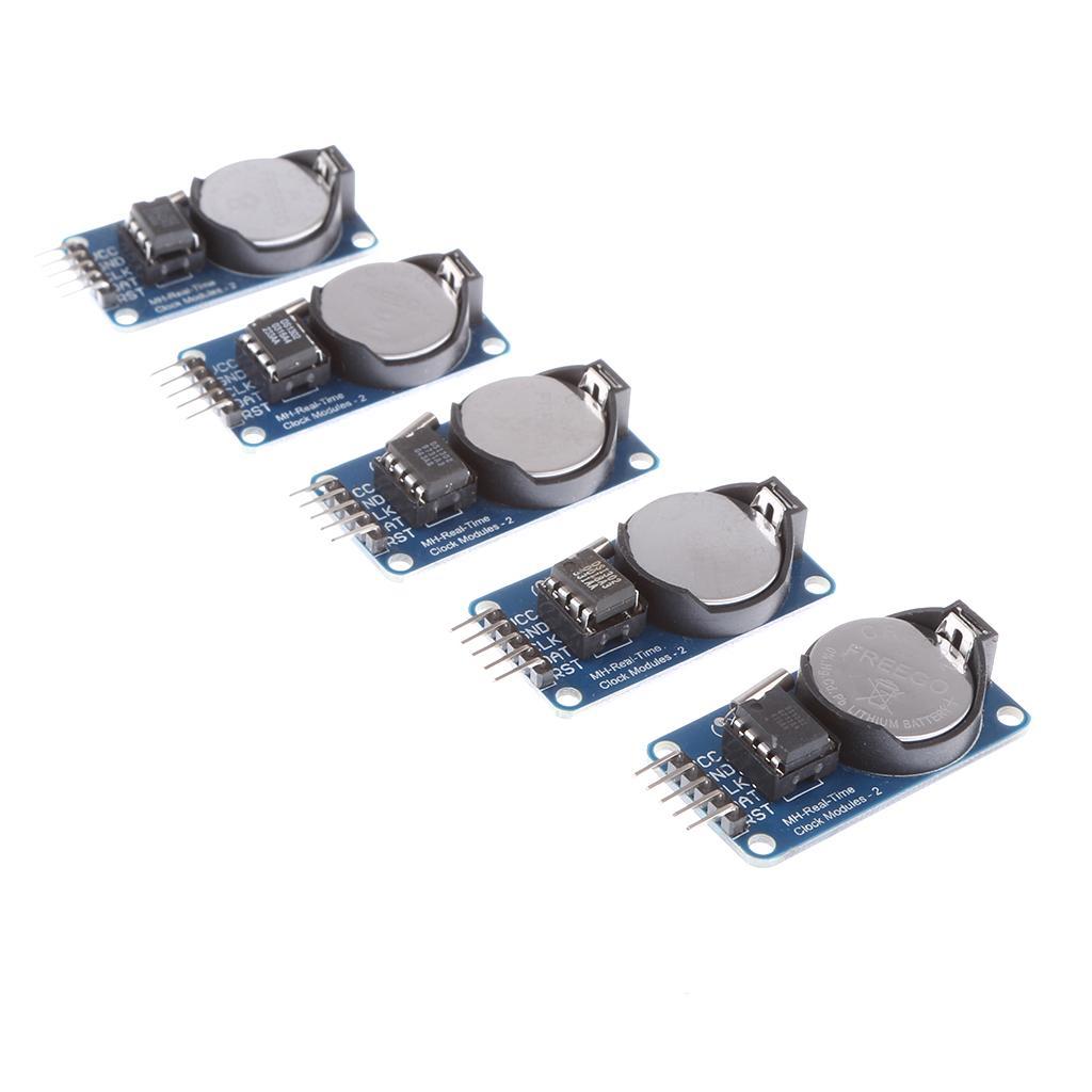 10x DS1302 Clock Module with Battery Real-Time Memories Module for