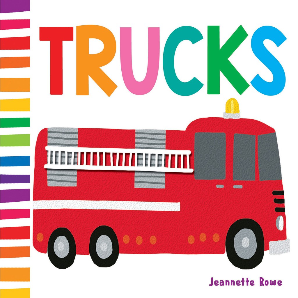 Sách : Jr Baby Board Books Trucks - Tìm Hiểu Về Xe Cộ