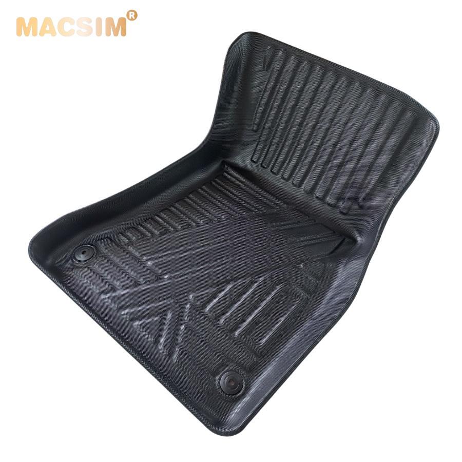 Thảm lót sàn xe ô tô Mercedes S Class 2014 - nay Nhãn hiệu Macsim chất liệu nhựa TPE đúc khuôn cao cấp màu đen