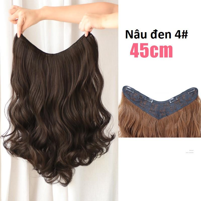 Tóc kẹp V xoăn dài 45cm