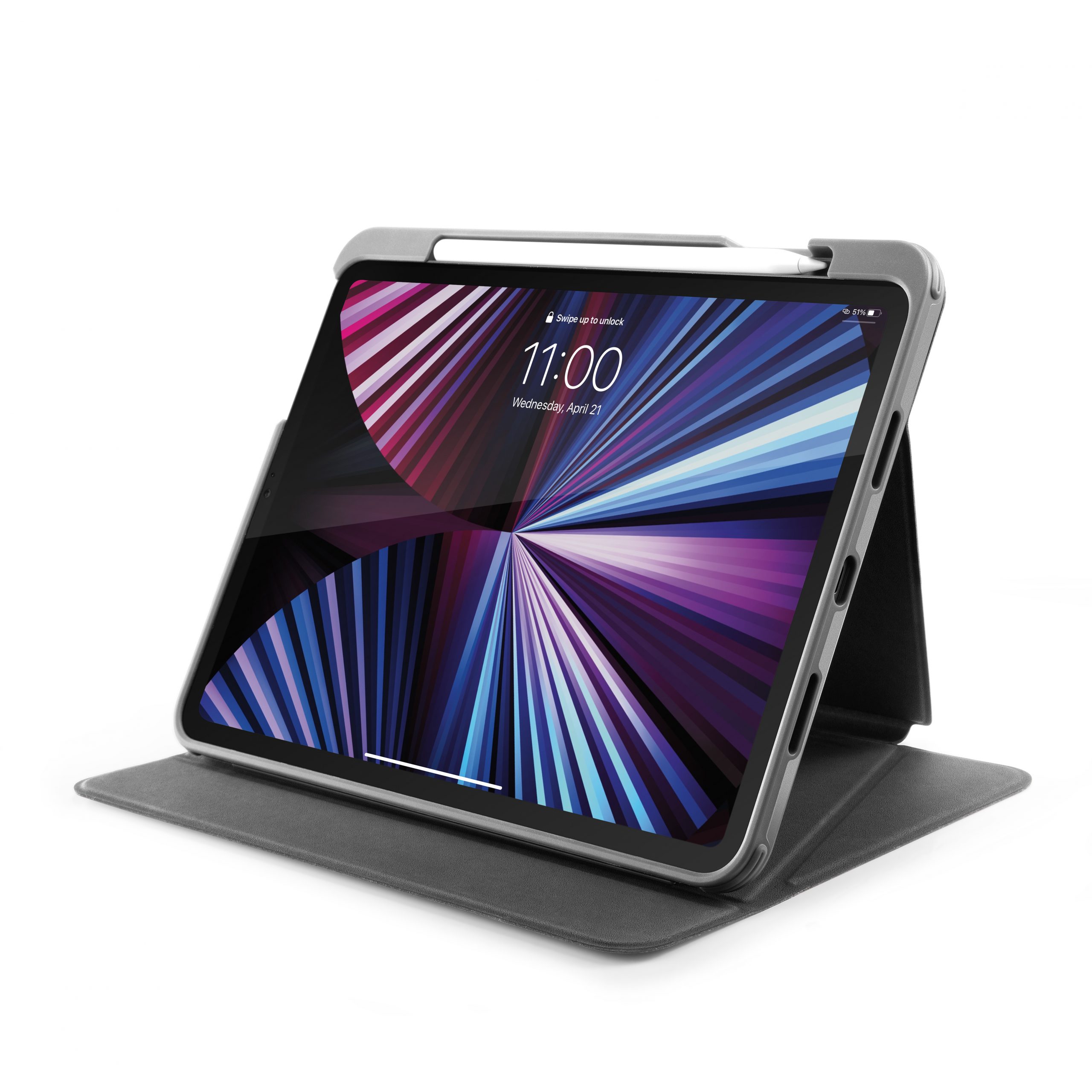 BAO DA TOMTOC FOR IPAD PRO 11 INCH 2021 TỪ TÍNH ĐA GÓC VERTICAL HỖ TRỢ SẠC KHÔNG DÂY APPLE PENCIL B02-007 - HÀNG CHÍNH HÃNG