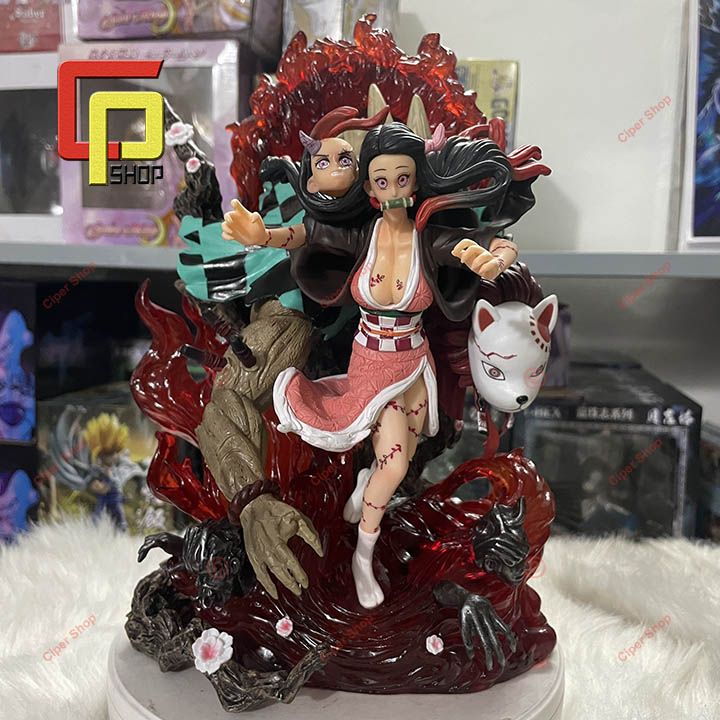 Mô hình Kamado Nezuko - Figure Nezuko Kimetsu no Yaiba - Có Led