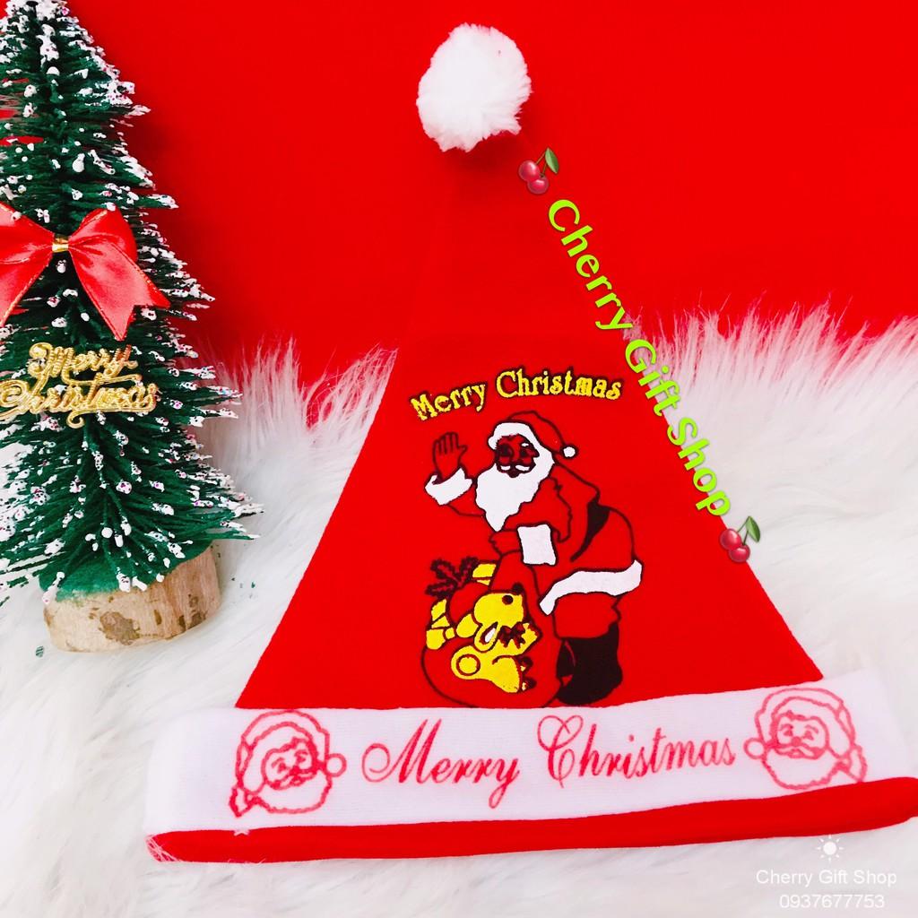 Nón Noel Vải Nhung Nón Noel Cho Bé - Ảnh Shop Chụp