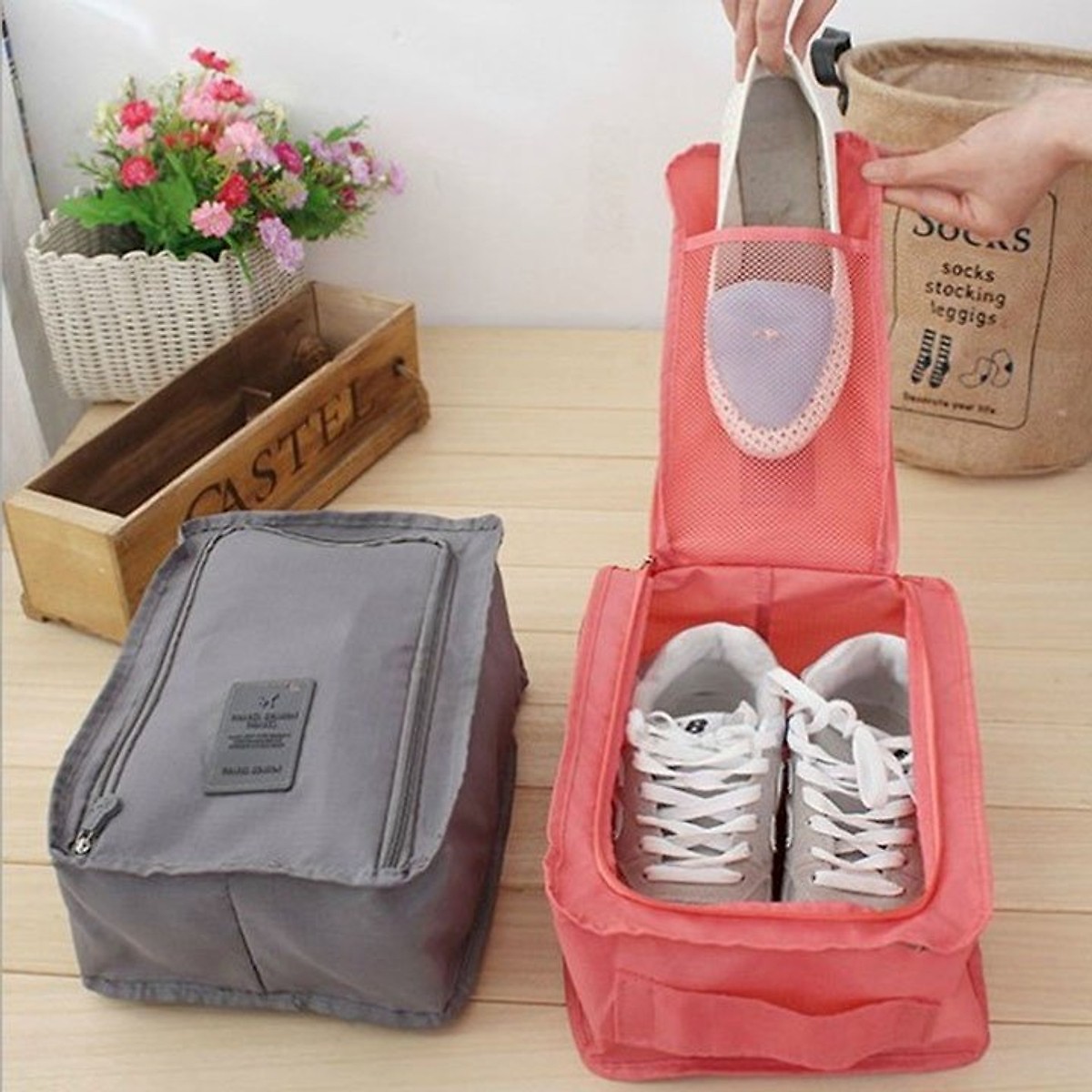 Túi Đựng Giày + Dép Tiện Lợi, Chống Nước TG.SB001 | Thích Hợp Đi Du Lịch, Dã Ngoại | Có Thể Gấp Gọn
