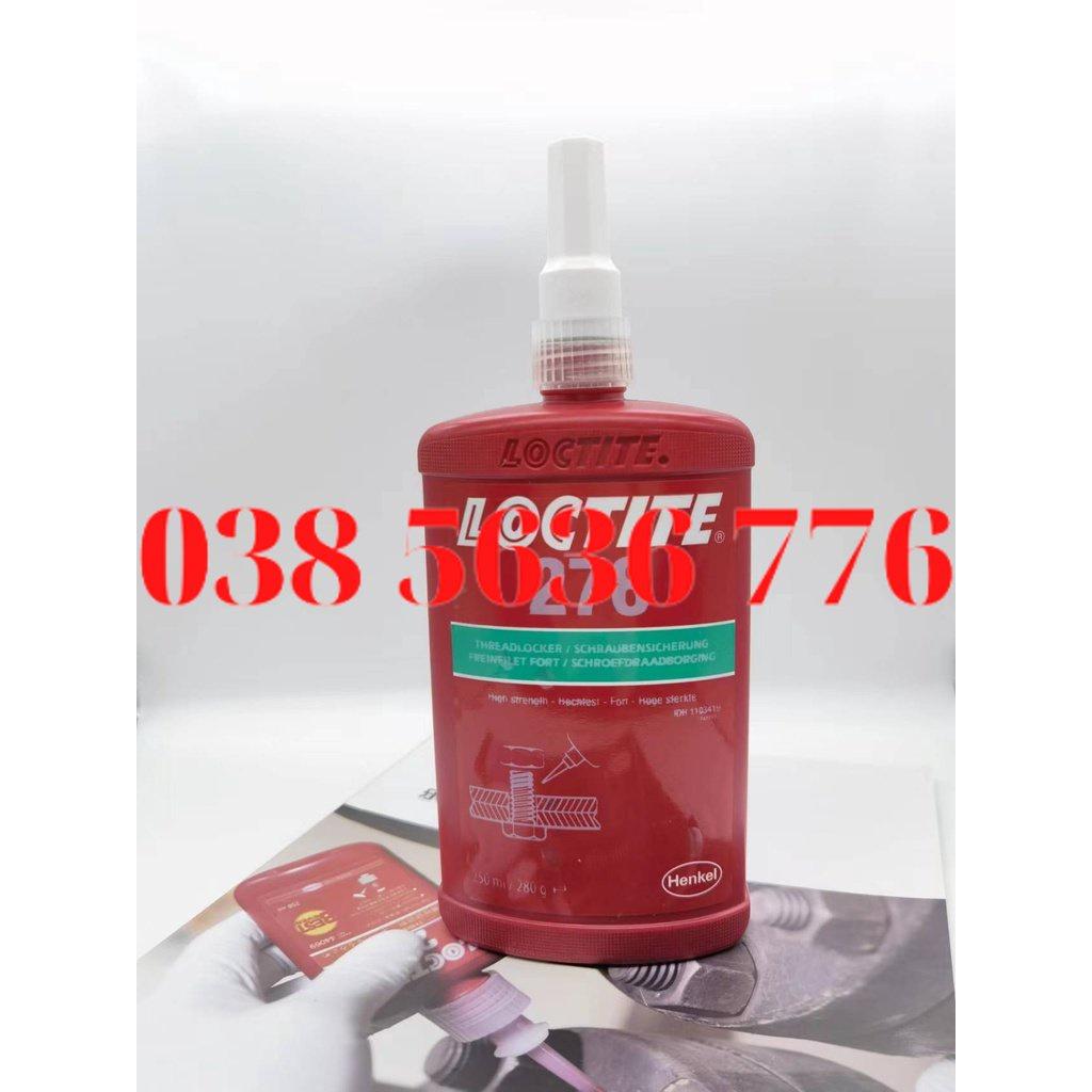 Henkel Loctite 278 Màu Xanh Lá Cây, Cường Độ Cao, Khóa Ren Kết Dính 250Ml
