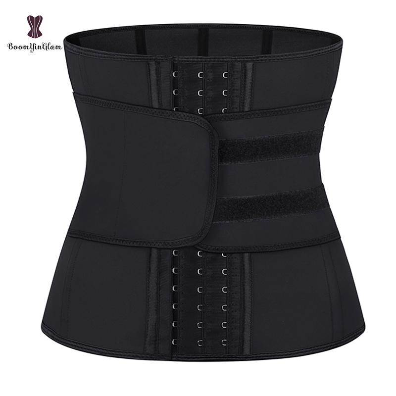 Mịn Màng Cao Su Bọc Nữ Dây Chéo Underbust 9 Xương Thép Fajas Viền Dán Dính Móc Giảm Béo