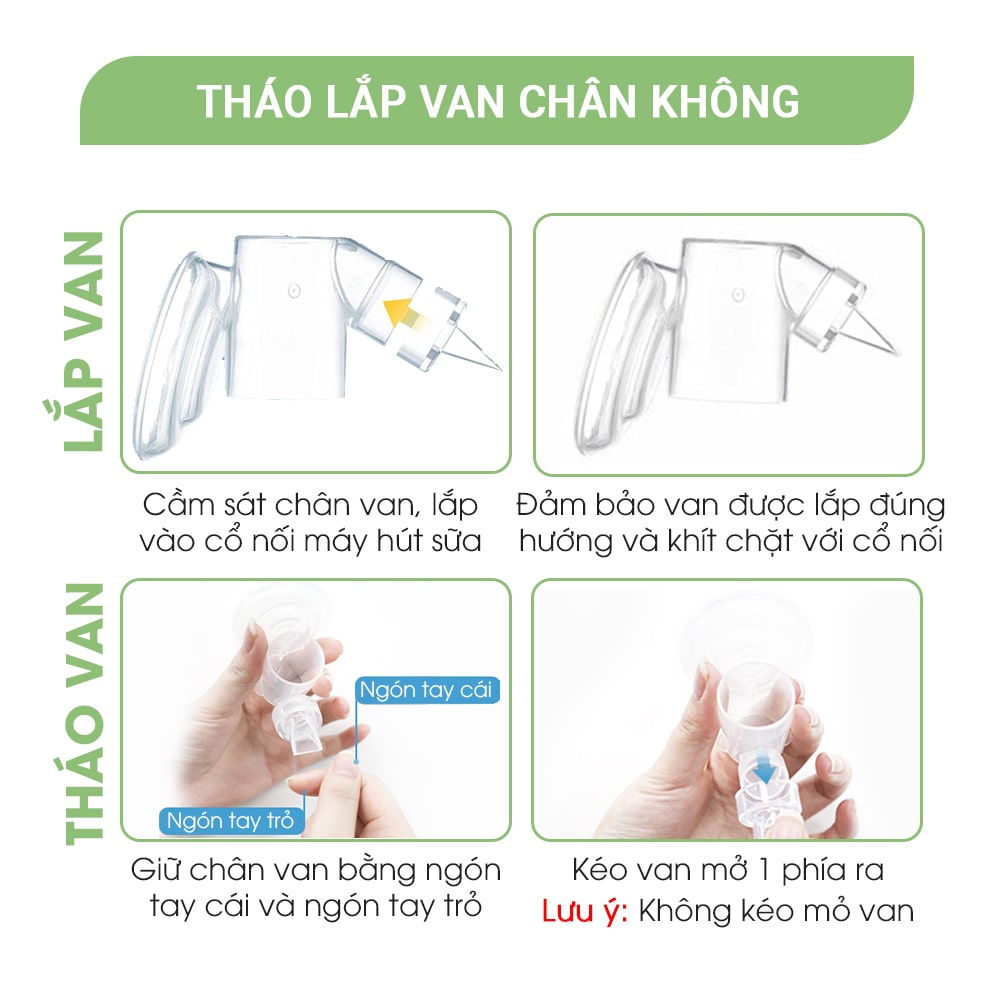 Van Chân Không Máy Hút Sữa, Van 1 Chiều Dành Cho Máy Hút Sữa Rảnh Tay Không Dây Mama’s Choice Cloudie