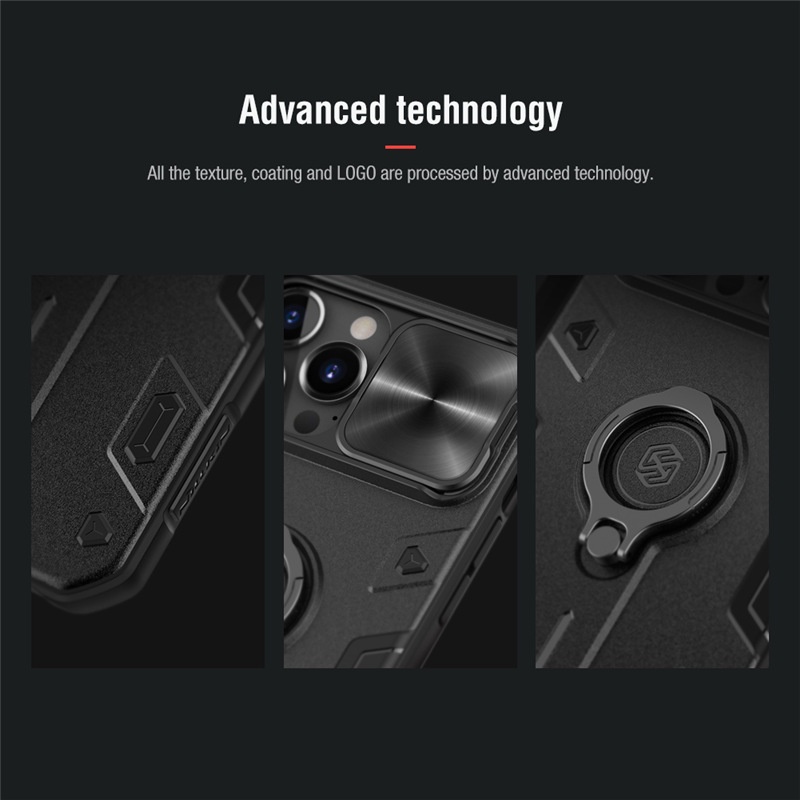 ỐP CHỐNG SỐC BẢO VỆ CAMERA iPhone 13/ 13 Pro/ 13 Pro Max Camshield Armor Nillkin - Hàng Nhập Khẩu