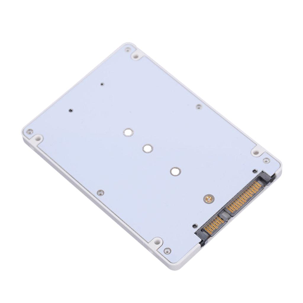 M.2 SSD To 2.5" Adapter Card With Case Enclosure For Computer White