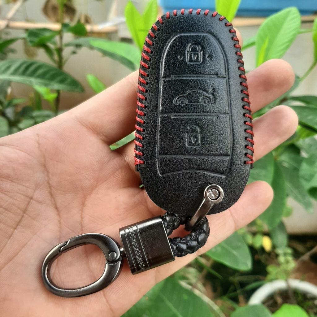 Bao Da Chìa Khoá Peugeot 2008,3008,5008. Da Bò Nhập Khẩu ITALIA, Khắc Tên, Số ĐT Chủ Xe. Bảo hành 2 năm