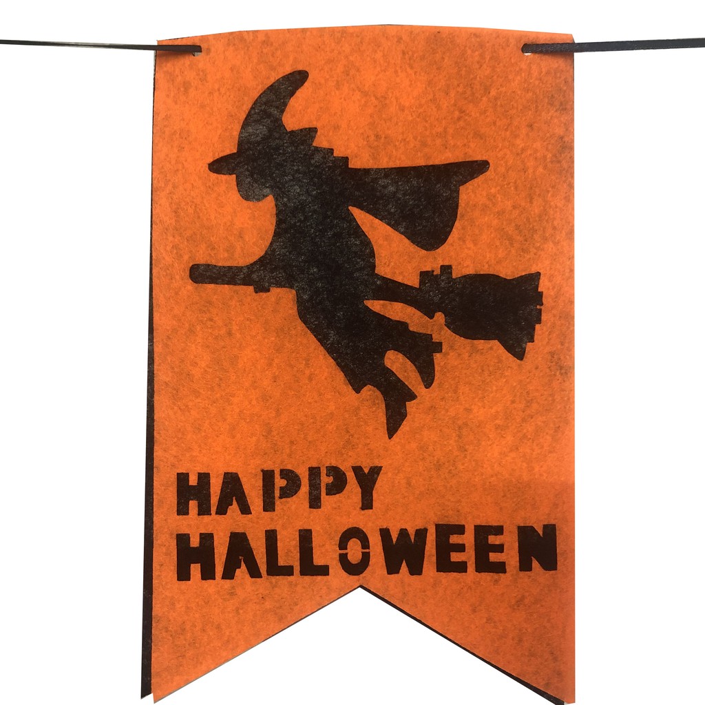 Dây cờ treo tường trang trí Halloween(giao mẫu ngẫu nhiên)