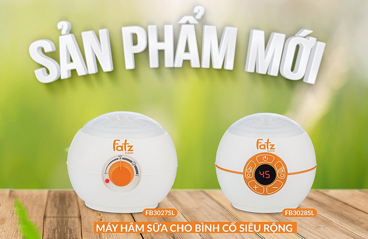 Máy hâm sữa bình cổ siêu rộng Fatzbaby Mono 3 FB3027SL