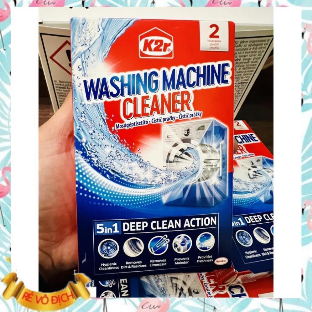 Chất Tẩy Rửa Máy Giặt 3in1- K2r Washing Machine Cleaner 3in1 - 2 Túi