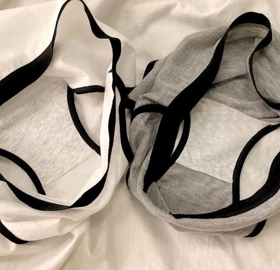 Quần lót nữ thể thao COTTON CÓ VIỀN, thấm hút mồ hôi tốt, mềm mịn, chất vải thoáng mát Women Ghi - Ghi, Ghi