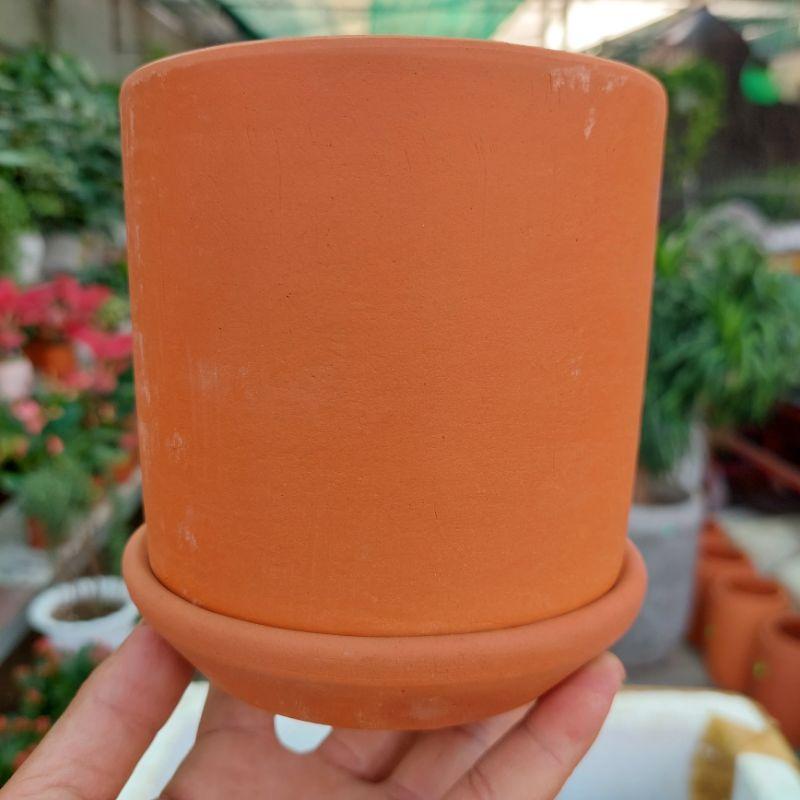 Chậu đất nung Bình Dương - Dĩa lót chậu, miệng dĩa 12cm, đáy dĩa 9cm