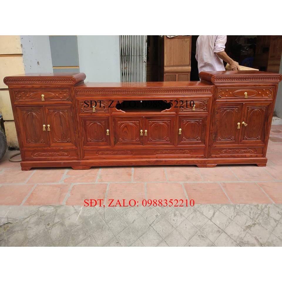 Kệ Tivi Gỗ Kệ Mõ - Gỗ Hương Vân