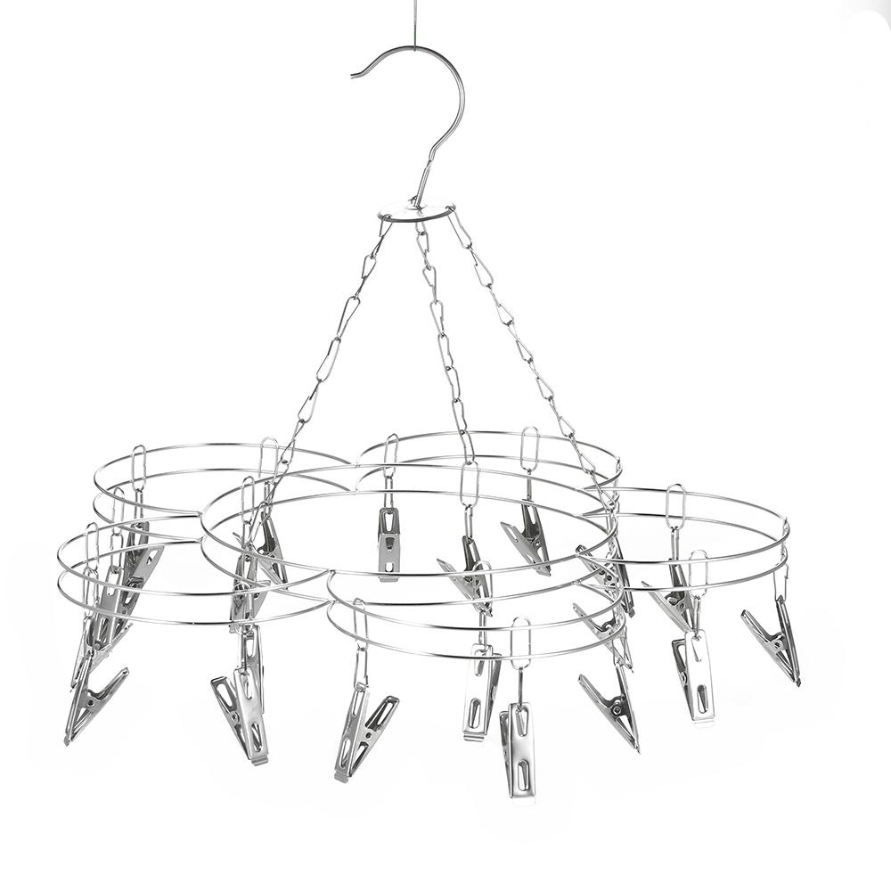 Móc treo quần áo 20 Kẹp bằng thép không gỉ, giá phơi quần áo trẻ em