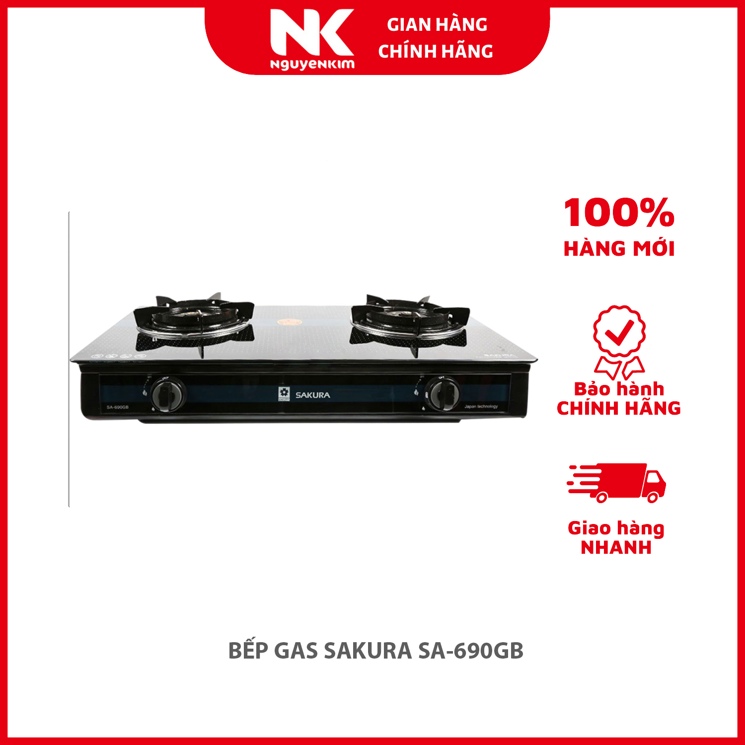 BẾP GAS SAKURA SA-690GB - Hàng chính hãng