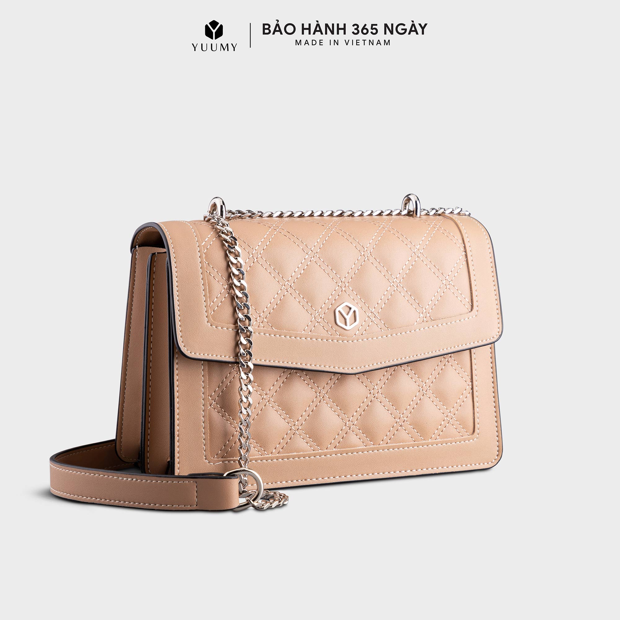 Túi Yuumy ( Thời trang nữ đi chơi nắp gập size 22 - Túi đeo chéo da Seasand YN140 )