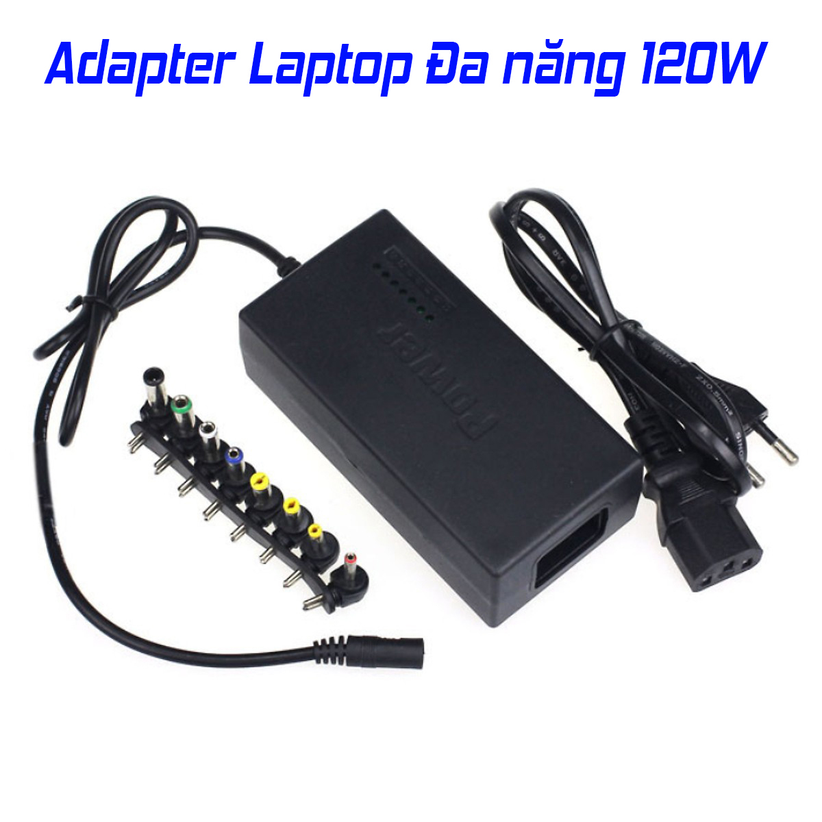 Adapter Sạc Đa Năng 120W 8 Đầu Cho Laptop Và Các Thiết Bị Khác