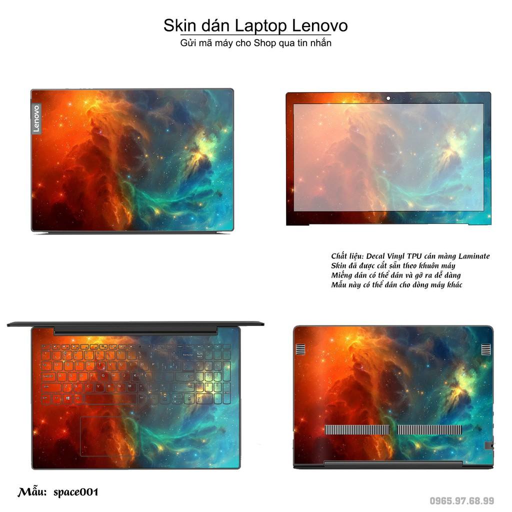 Skin dán Laptop Lenovo in hình không gian (inbox mã máy cho Shop