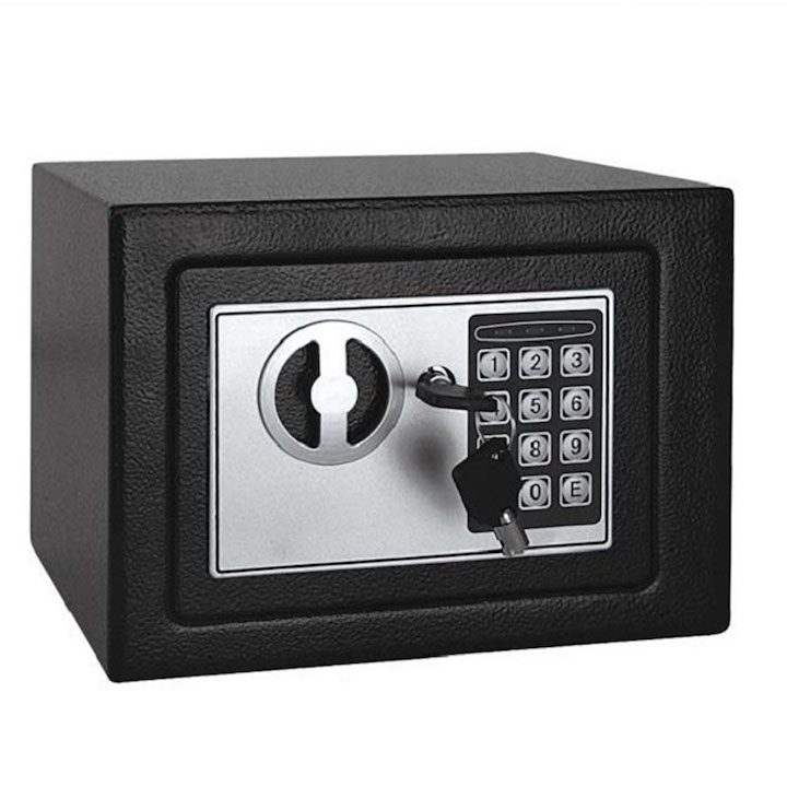 Két Sắt Mini 17E 20E Sơn Tĩnh Điện Có Khóa Điện Tử An Toàn Chống Cháy Nổ