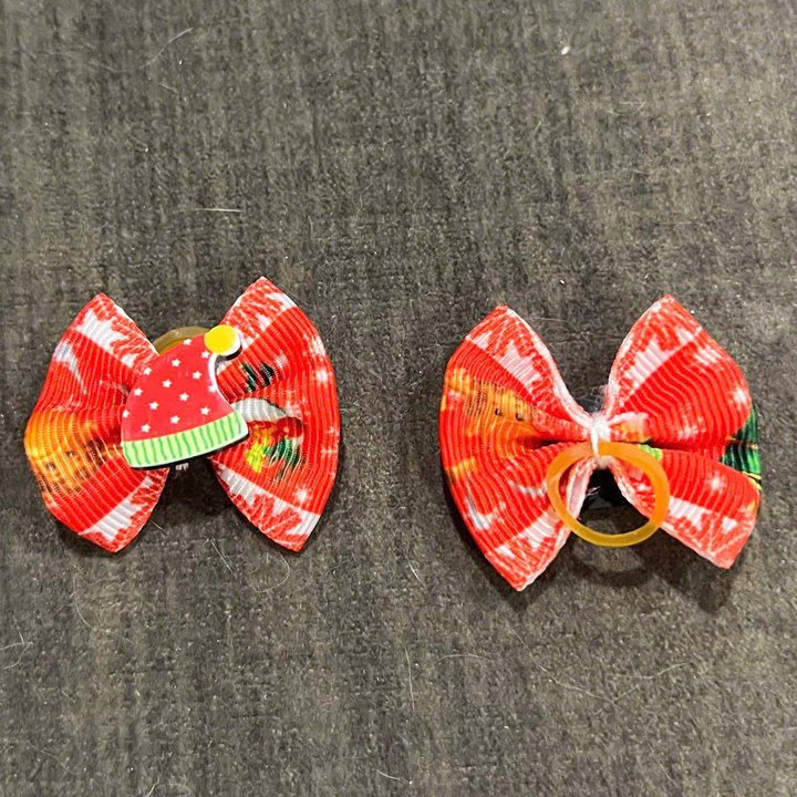 NƠ KẸP TÓC CÀI TÓC BUỘC TÓC GIÁNG SINH NOEL DỄ THƯƠNG MÃ 19 XINH XẮN CHO THÚ CƯNG CHÓ MÈO