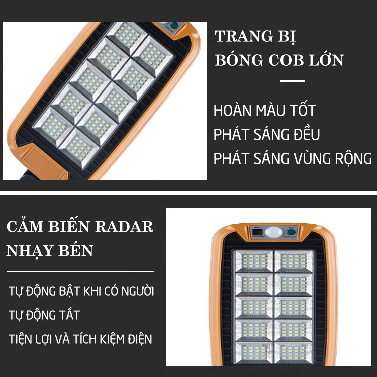 đèn cảm biến COB 100W,hạt đèn COB chất lượng cao, siêu sáng, siêu bền - D1374